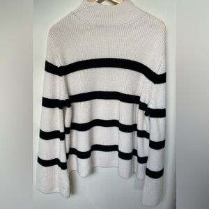 Banana Republic black and white striped sweater. XL
